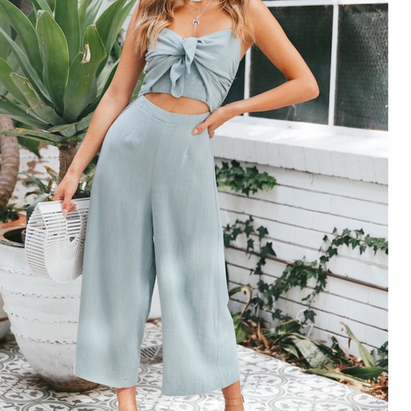 Hello Molly Pants - Hello Molly Sage Jumpsuit